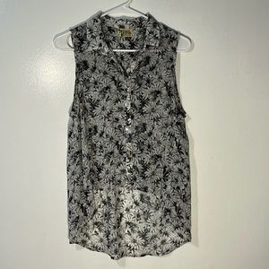 MUMU SLEEVELESS TOP BUTTON UP